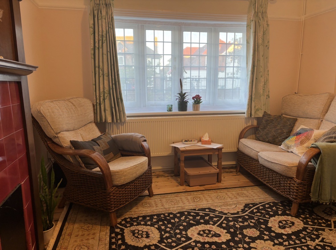The therapy room in Cliftonville, Margate